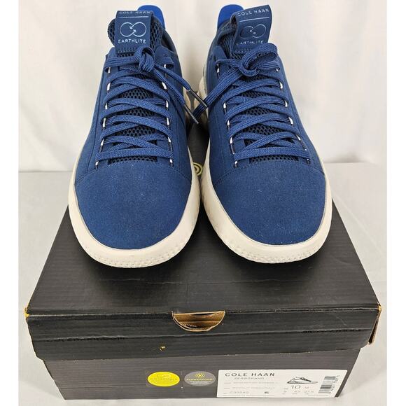 COLE HAAN MEN'S GENERATION ZEROGRAND II SNEAKER MOONLIT OCEAN/NAVY INK- SIZE 10M - Picture 8 of 13